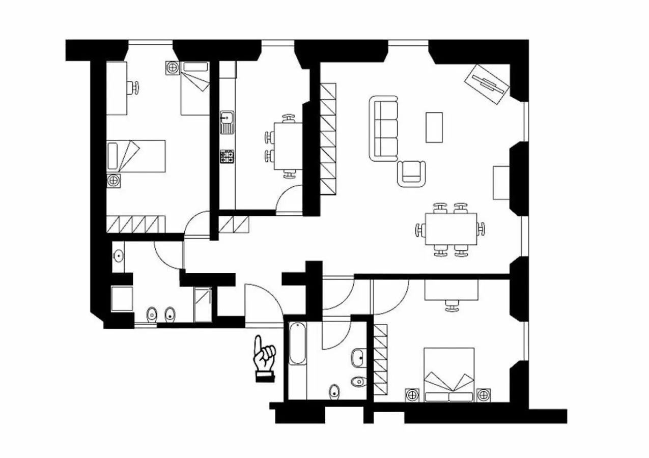 Appartamento Palazzo Anselmi Firenze Italia